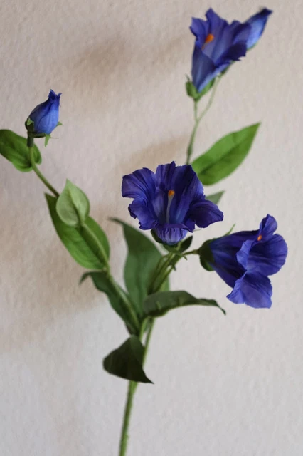 KNSTLICHER ENZIAN BLAU 13cm Almbluete Alpenblume Kunstblume  Sommerdekoration EUR 1,00 - PicClick DE