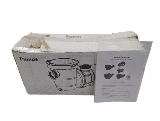 Radiant Water Systems 115V Swimming Pool and Spa Pump (72730) New Ships Free