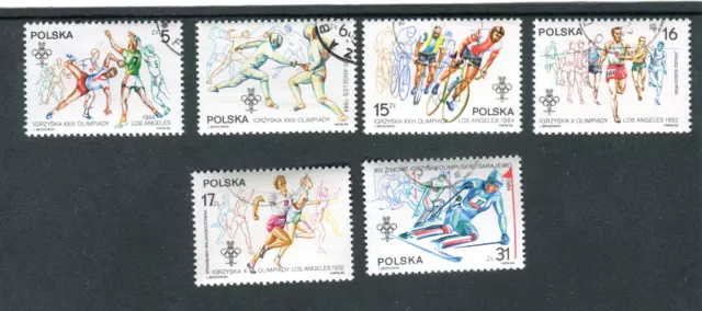 Briefmarken, Polen, Polska, Kpl. Satz, Sarajewo, Fi. 2765-70, 1984, gestempelt