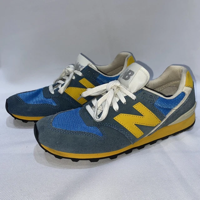 NEW BALANCE 996 Blue Teal Suede Grey White Trainers Size UK 4