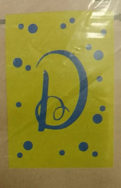 HOUSE Monogram / Initial Lime & Blue HOUSE flag 28"x44" ---CHOOSE-A C D Y