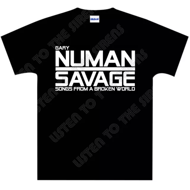 Gary Numan (Tubeway Army) - Savage - Songs From A Broken World T-Shirt - NEW