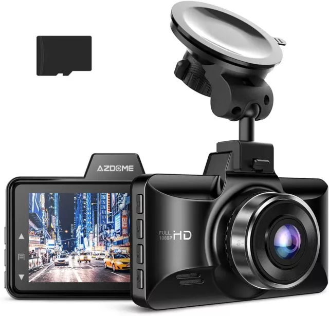 AZDOME Dashcam 1080P FHD Autokamera Mit 3 Zoll Bildschirm, 150° Weitwinkelobjekt