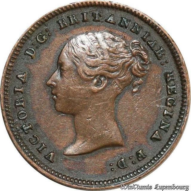 B7978 Great Britain 1/2 Farthing Victoria 1843 XF !! ->Make offer