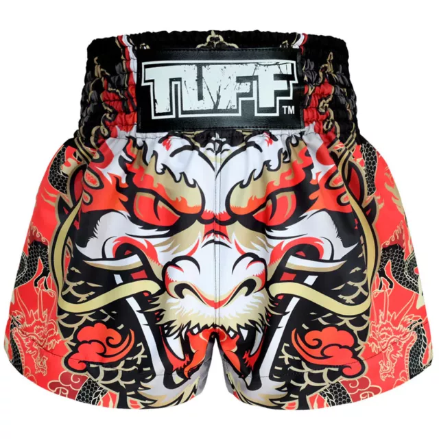 Tuff Dragon King Red Thai Boxing Shorts