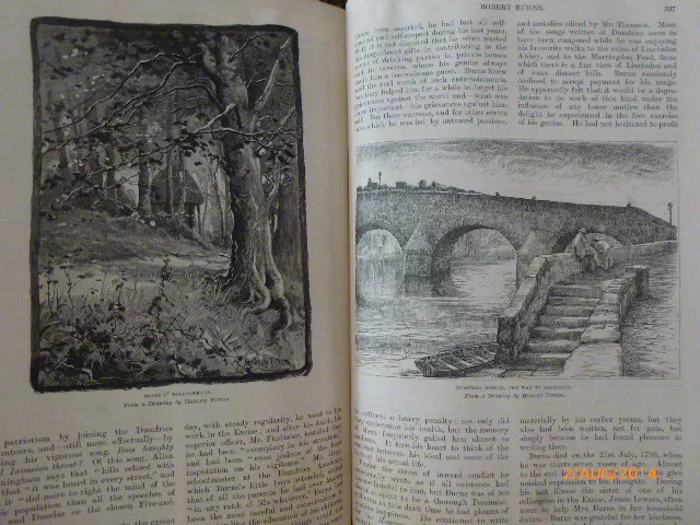 Robert Burns Ayr Scotland Rare Old Victorian Illustrated Article 1886 Mauchline