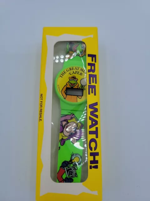 1981 The Great Muppet Caper Movie Promotional Digital Watch Collector Disney NIB