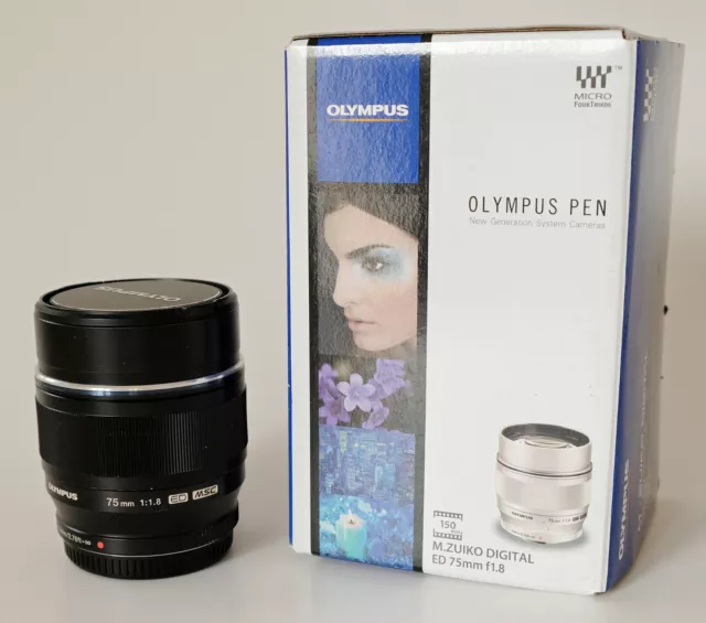 Objektiv M4/3 MFT Olympus M.Zuiko Digital ED 75 f1.8