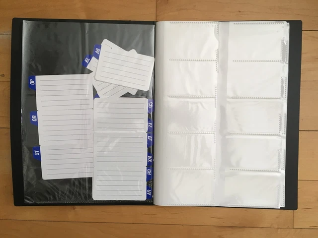240 Sheets Card Positon Storage Business id/bank card holder Organizer Book