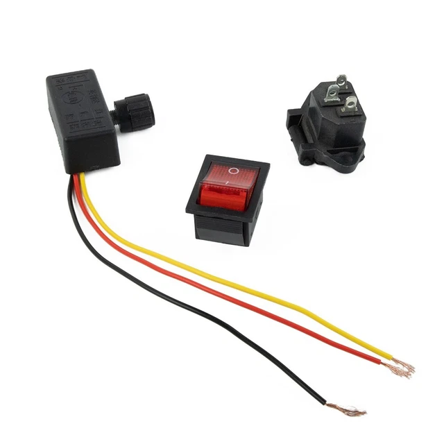 Interruptor Interruptor 3 Piezas Adaptación Herramienta Eléctrica Repuesto Flexible