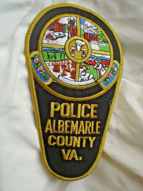 F1 One Sew On  Cloth Patch Approx 10 Cm Police Albemarle County Va