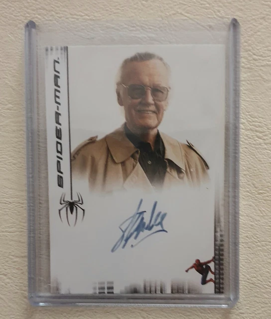 SPIDERMAN 3 STAN Lee Autograph Card. Superb Condition.rare.marvel 2007