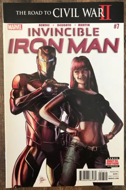 Invincible Iron Man #7 By Bendis Tony Stark 1st App Riri Williams Variant A 2016