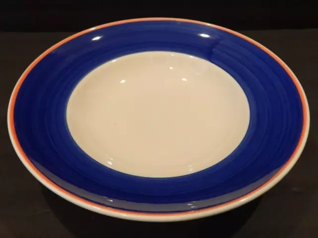 Homer Laughlin Large Ceramic Pasta Salad Serving Bowl - Hand Painted - 12 inch