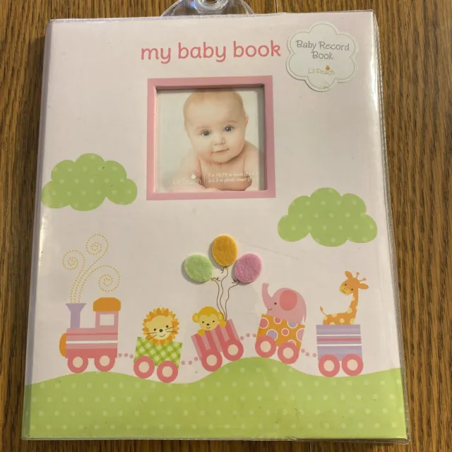 Lil Peach First 5 Years Baby Record Book, Cherish Every Precious Moment, Pink...