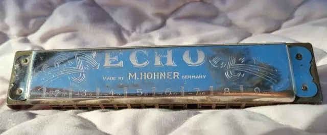 Vintage The Echo  M.Hohner Harmonica Made In Germany