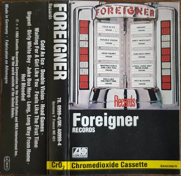 Foreigner Records - Cassette