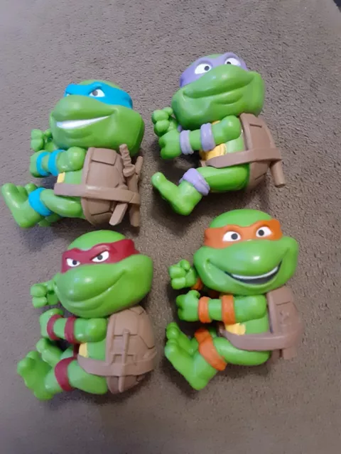 NECA Scalers Teenage Mutant Ninja Turtles TMNT set x4 lot don mike raph leo