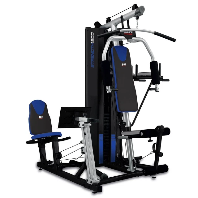 MULTI GYM 75KG Weight Stack Multifunction Workout Stations Training BH ...