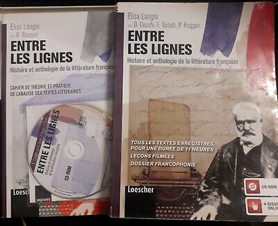 ENTRE LES LIGNES - ELISA LANGIN e altri LOESCHER IN 2 VOLUMI con CdROM 