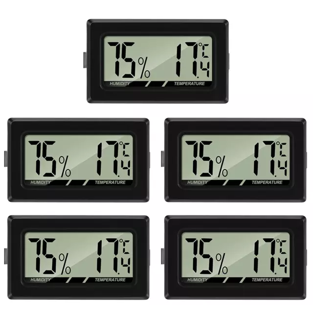 5PCS Mini LCD Digitale Termometro Igrometro Ambiente Interno Temperatura Umidità