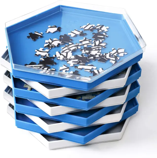 PUZZLE SORTER TRAYS 6 Stackable Trays Ravensburger £8.00 - PicClick UK