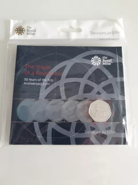 2019 Shape of a Revolution 50 Years of the 50p Anniversary Coin Sealed Pack