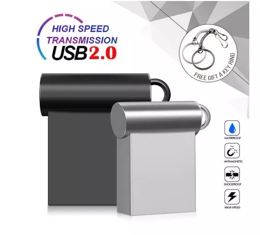 Super Mini USB 2.0 Flash Drive 16GB 32GB 64GB 128GB USB Stick Pendrive Schwarz