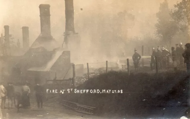 Great Shefford Near Hungerford & Newbury. Fire At Great Shefford 1908