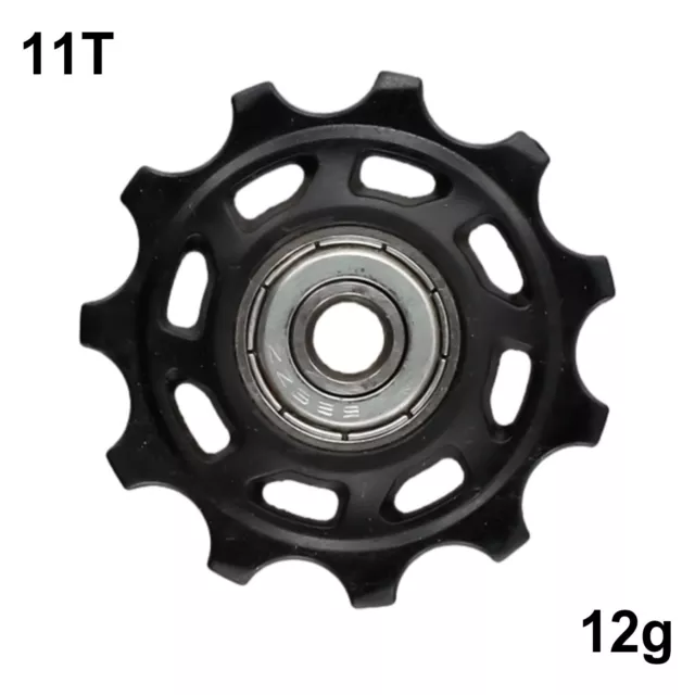 2 Stücke Fahrrad hintere Umwerfer Wheel Pulley Wheel 11T/13T in Schwarz