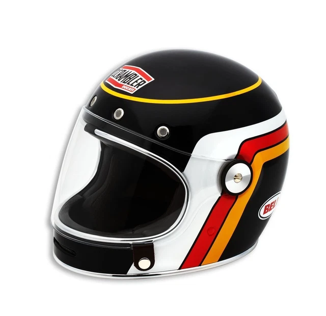 BELL SCRAMBLER ジェットヘルメット Ducati Bell Scrambler Short Track Jet Helmet Braun Yellow