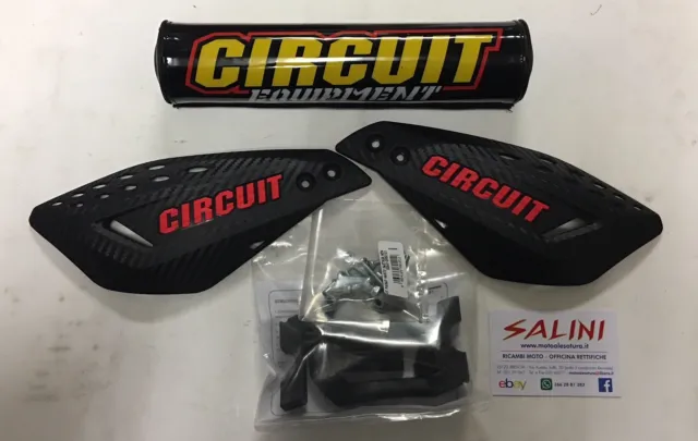 Coppia paramani CIRCUIT Vector Carbon rosso - Paracolpi Circuit Moto cross