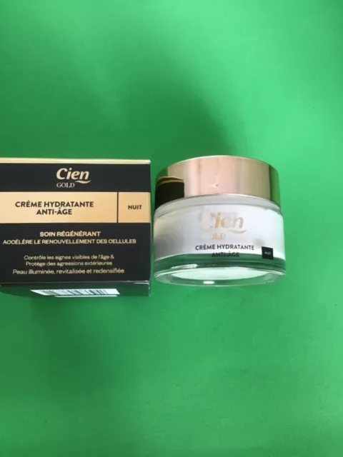 Cien Gold  Cream Hydratante Ant - Âge  Soin Régénérant 50 Ml X 2