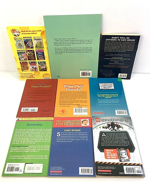 AR Reader Books Lot of 9 (Reading Levels 4.0-5.6) Flat Stanley, Lego, Shiloh..B9 2