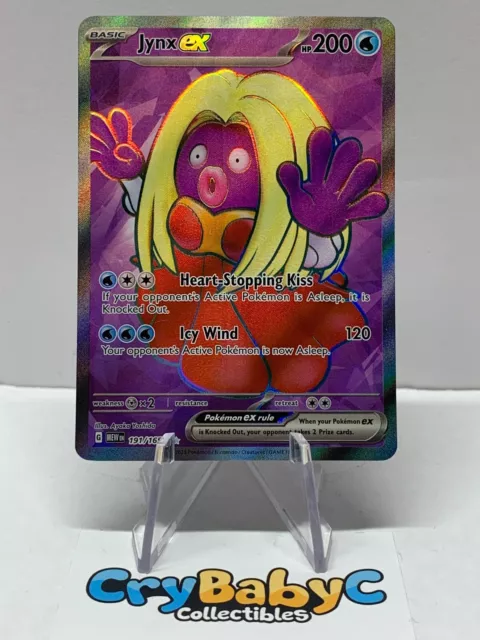 Pokemon Jynx ex 191/165 151 Scarlet & Violet Ultra Rare Full Art