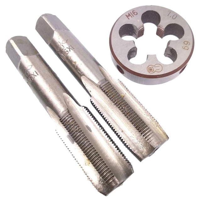Fiable HSS M16 x 1 mm conique et bouchon avec matrice pour fil métrique main dr