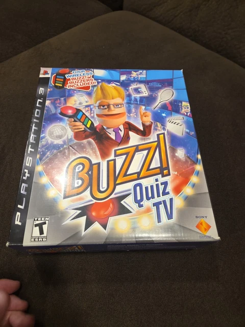 BUZZ QUIZ TV PS3 Buzzer Controller USB Dongle Sony PlayStation 3 Bundle EUR 51,71 - DE