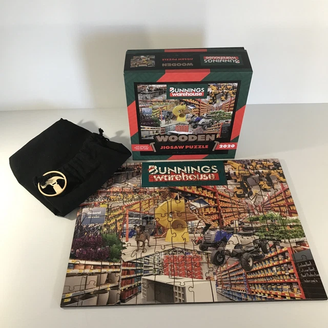 BUNNINGS WAREHOUSE WOODEN Jigsaw Puzzle 2020 Limited Edition Complete