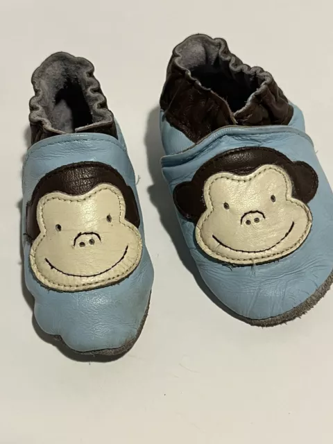 robeez baby boy shoes monkey