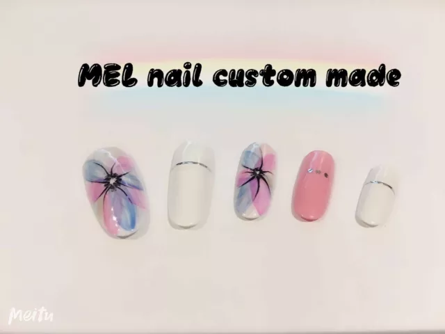 Press On Nails Fake Nails Custom Made - Japanese Concise style oval/round shape