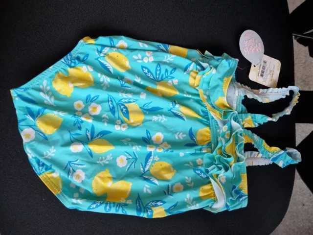 *BNWT* Hatley Baby Infant Girls Lemons Swimsuit Swimming Size 9-12... 3