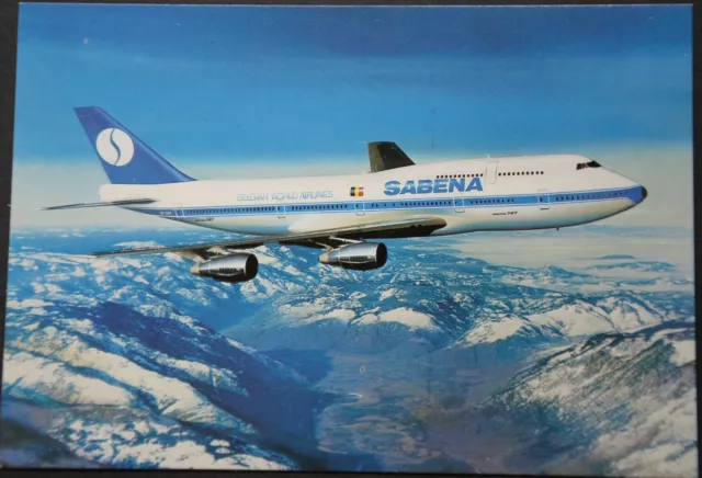 47528 Ak Avions Aéroport Sabena Belge Monde Airlines Boeing 747-300