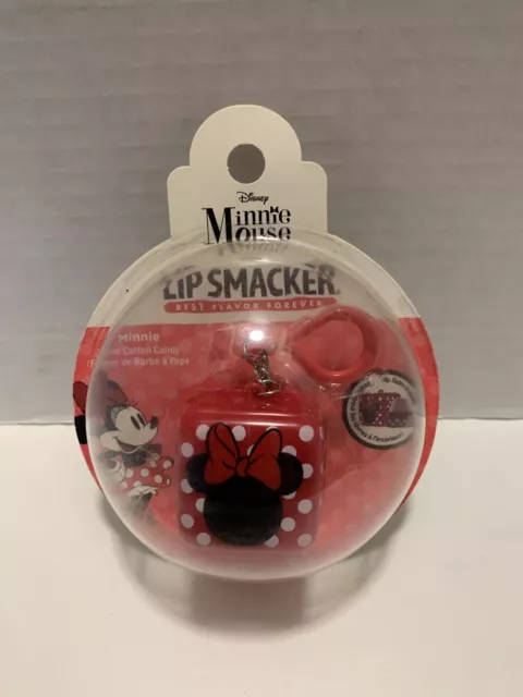 Disney Minnie Mouse Lip Smacker Cube Lip Balm Keychain Joyful Cotton Candy