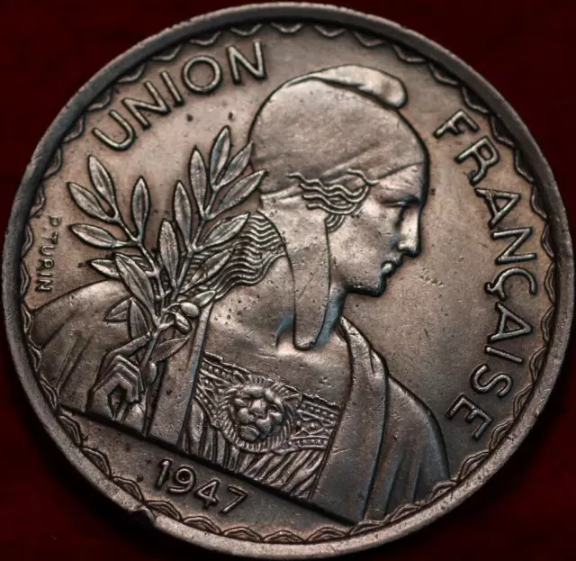 Uncirculated 1947 French Indo China 1 Piastre Foreign Coin