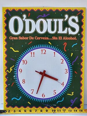 O'Doul's Beer Sign Clock Anheuser Busch