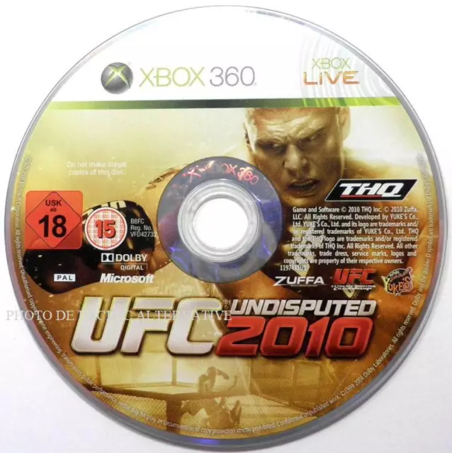 jeu UFC UNDISPUTED 2010 pour XBOX 360 francais combat boxe mma fight X360 loose