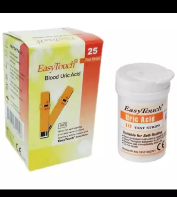 1 box (25 strips) Blood Uric Acid Test Strip EasyTouch - EXP 08/2025