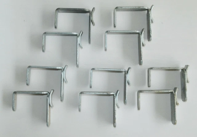 10 Block Bricklayers Rite Tite Line Holder Steel Clips Straight Row Corner Guide