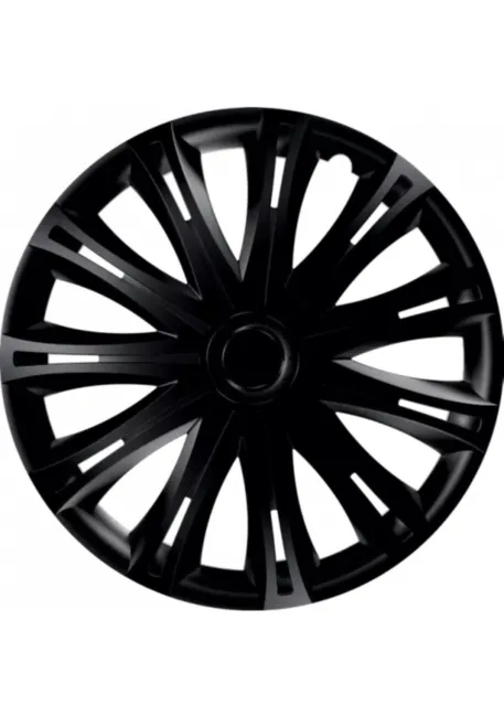 FOR VAUXHALL VIVARO - 16" Spark Black Wheel Trims Hub Caps Set of 4