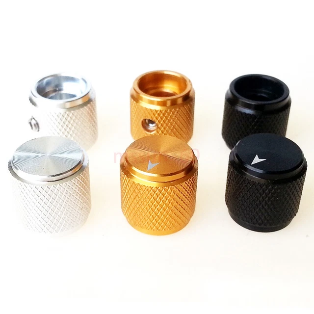 Aluminum Potentiometer Knob 13X13mm Button for Marshall Guitar Amp Effect Pedal  